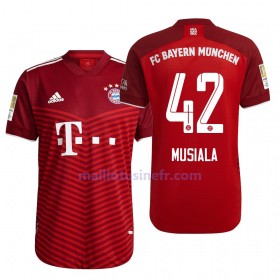 Maillot de Foot FC Bayern Munich Jamal Musiala 42 Domicile 2021-22